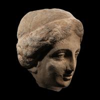 A Greek Marble Female Head
