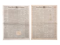 [CIVIL WAR]. 150+ New York City newspapers, most War-period, incl. The New York Tribune.
