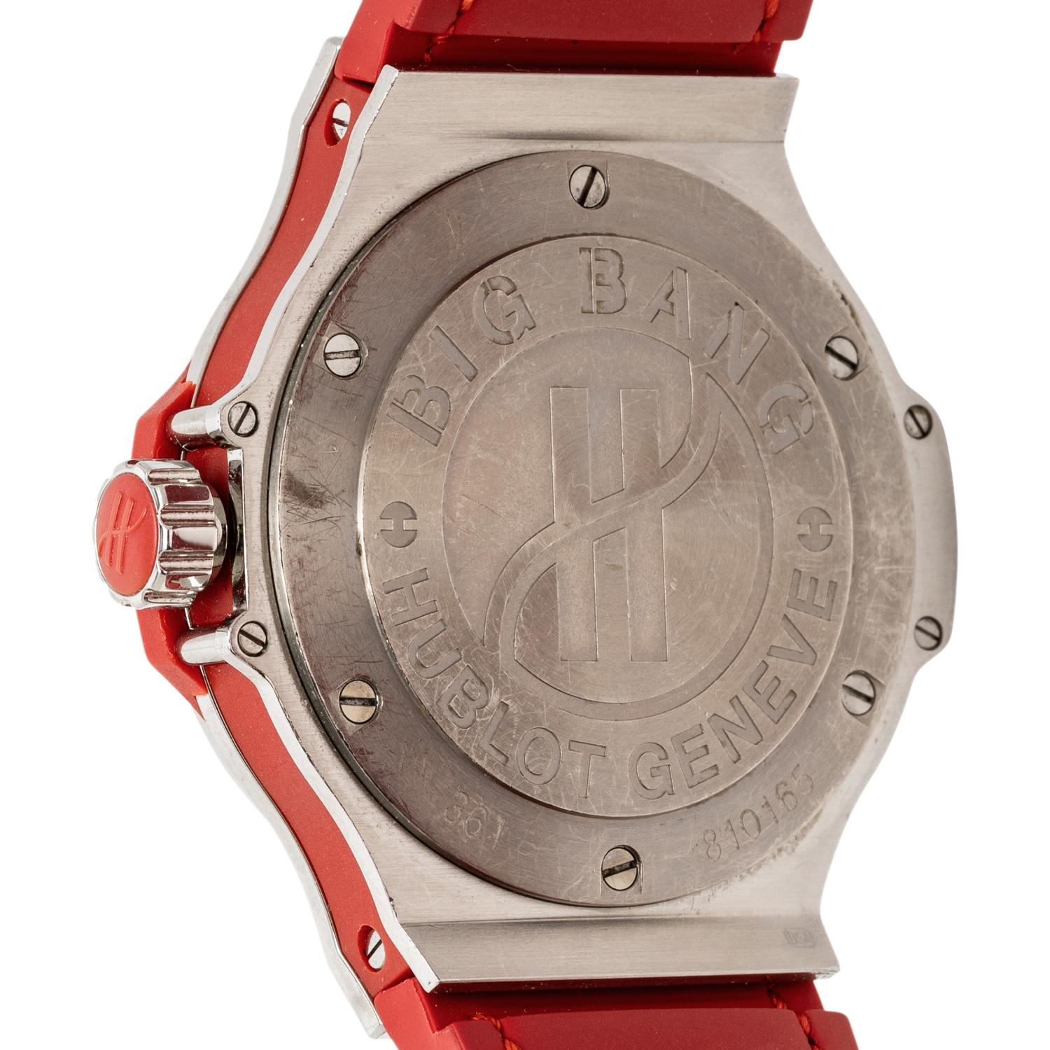 HUBLOT, 'BIG BANG TUTTI FRUTTI' WATCH WITH SPINEL BEZEL AND MOTHER-OF-PEARL DIAL