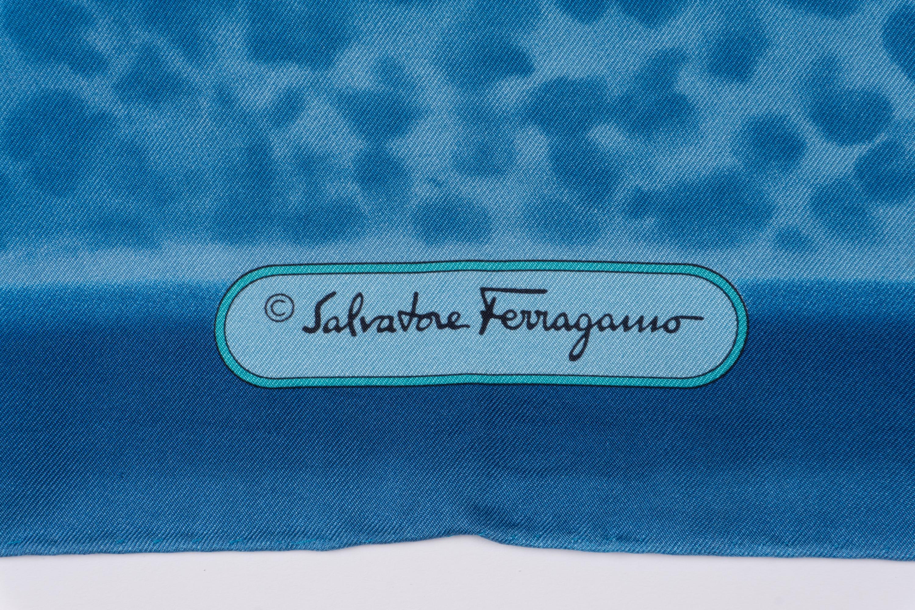 Five Salvatore Ferragamo Scarves
