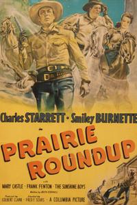 Vintage Movie Poster, Prairie Roundup