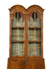 A George I Style Walnut Bureau Bookcase