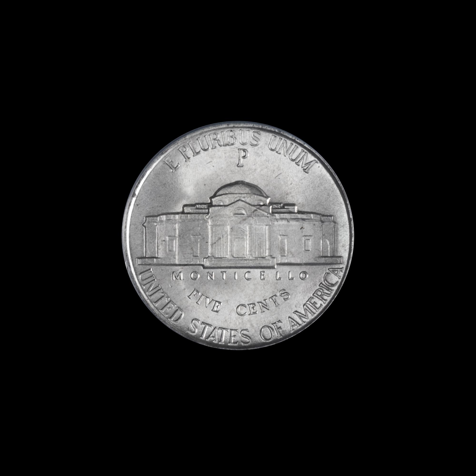A United States 1943-P Jefferson 5c Coin — ANACS GRADED MS66 5.5 STEPS