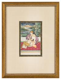 A Collection of Persian Miniature Paintings Height of tallest 14 1/4 inches (frame).