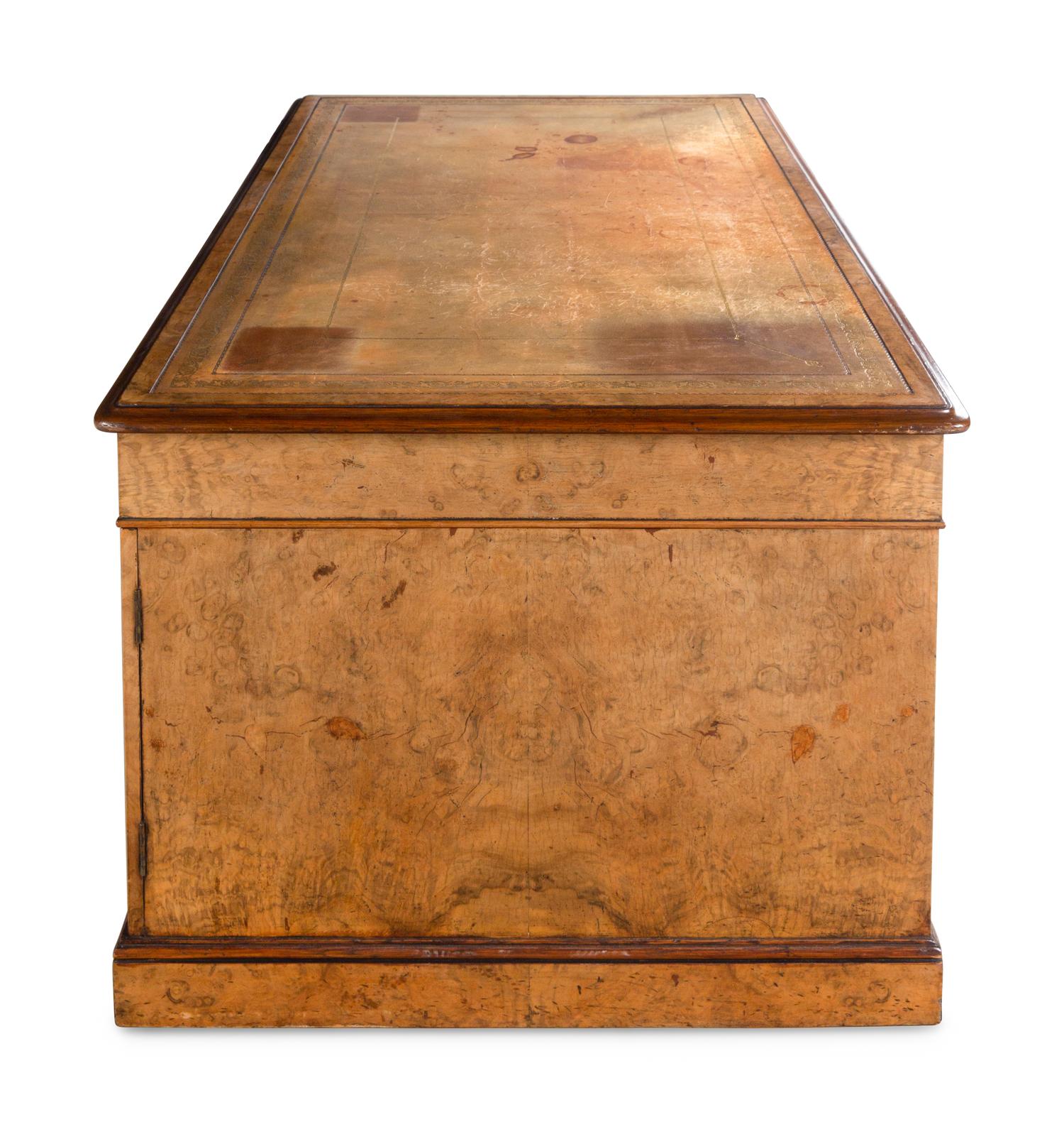 An English Walnut Partners' Desk