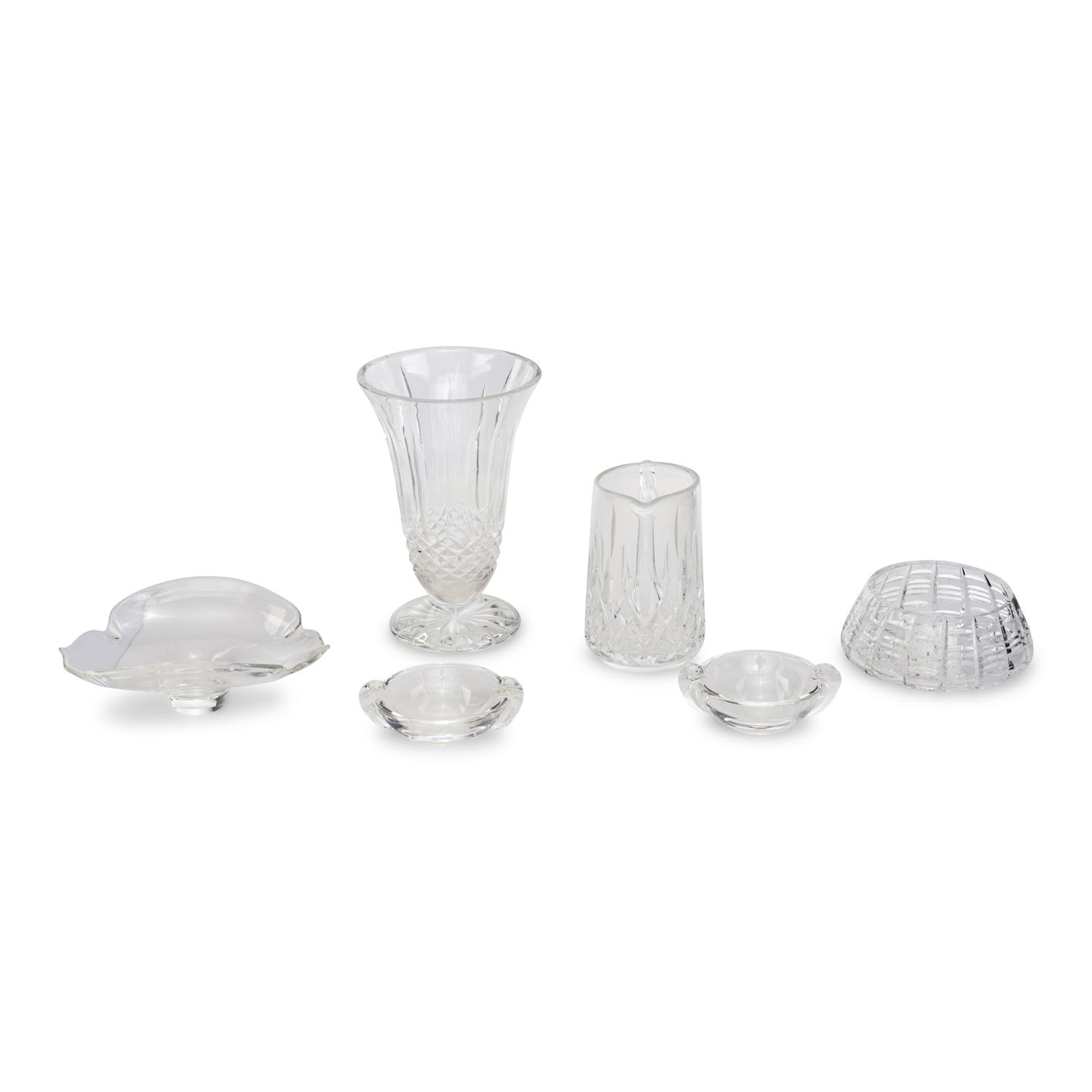 A Collection of Cut Glass and Molded Glass Serving Articles