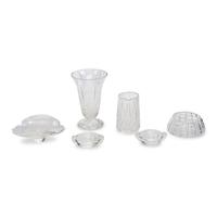 A Collection of Cut Glass and Molded Glass Serving Articles