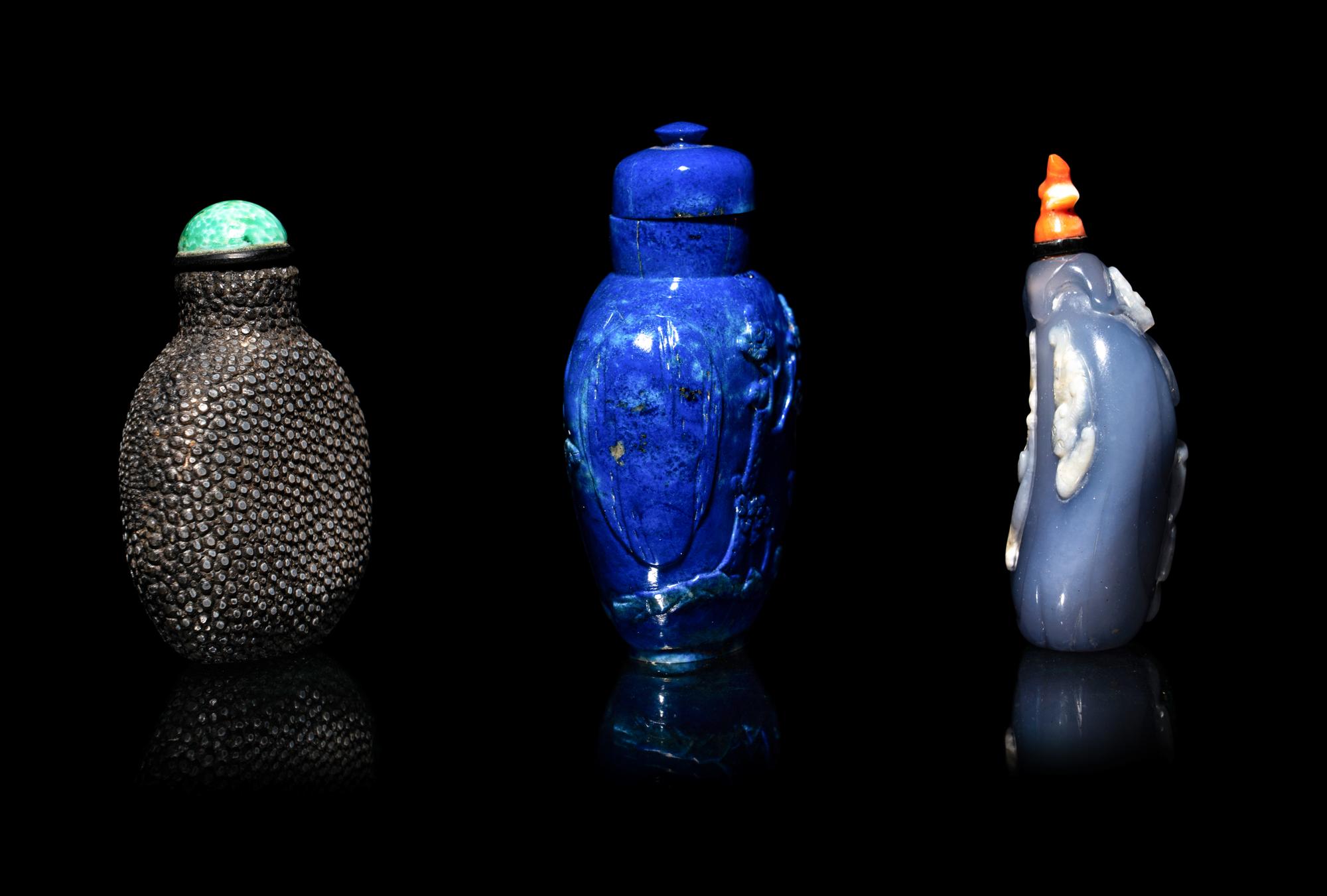 Three Chinese Snuff Bottles