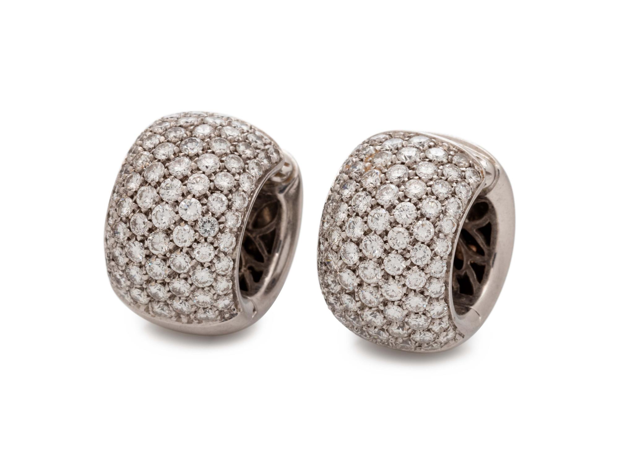 DIAMOND HUGGIE EARCLIPS
