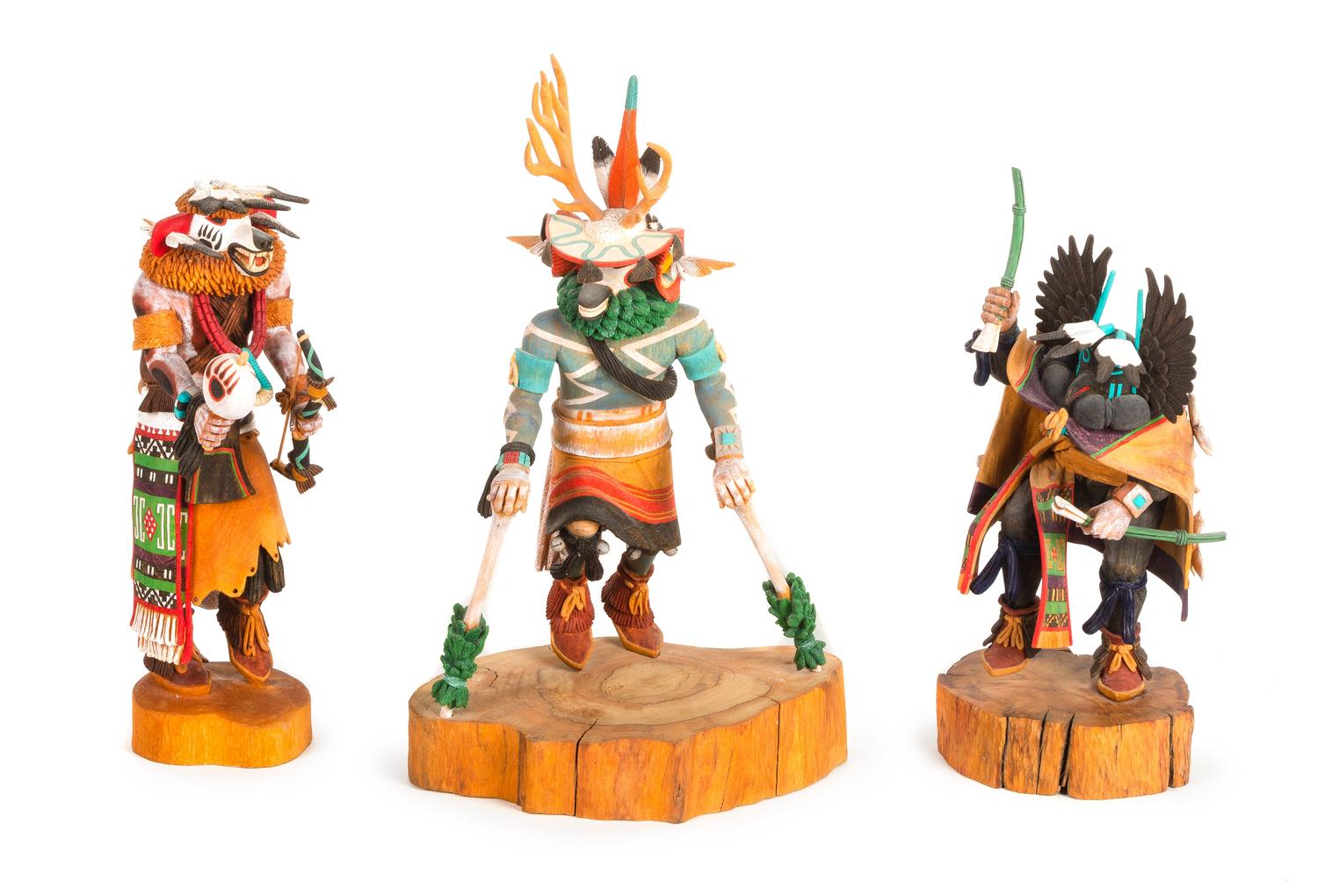 Leonard Selestewa Height of tallest: 16 1/2 x 10 1/4 inches — (Hopi, 20th Century)