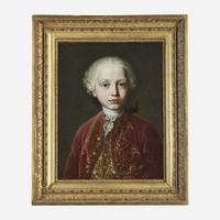 Attributed to Martin van Meytens the Younger (Swedish, 1695–1770) Portrait of a Child, Possibly from the Habsburg Family, Bust-Length