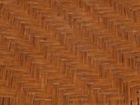 A Pair of Old Hickory Style Side Chairs with Reed Seats