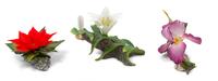 A Group of Three Boehm Porcelain Flowers
