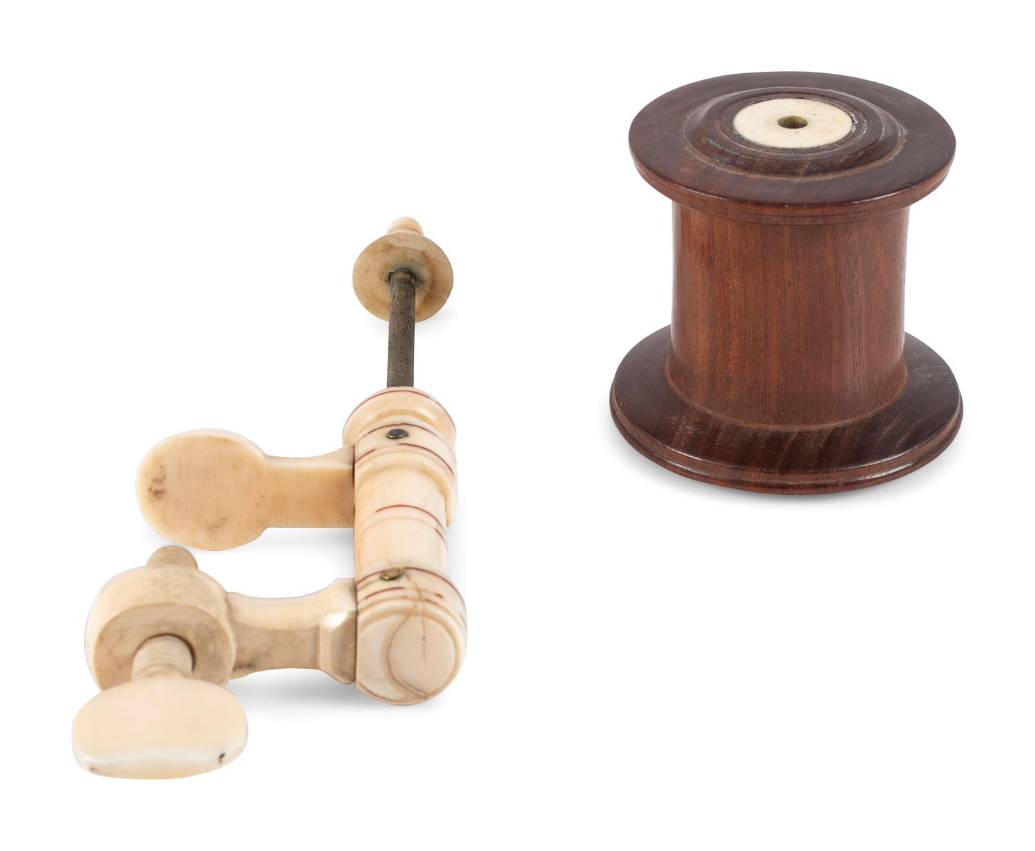 A Scrimshaw Spool Clamp