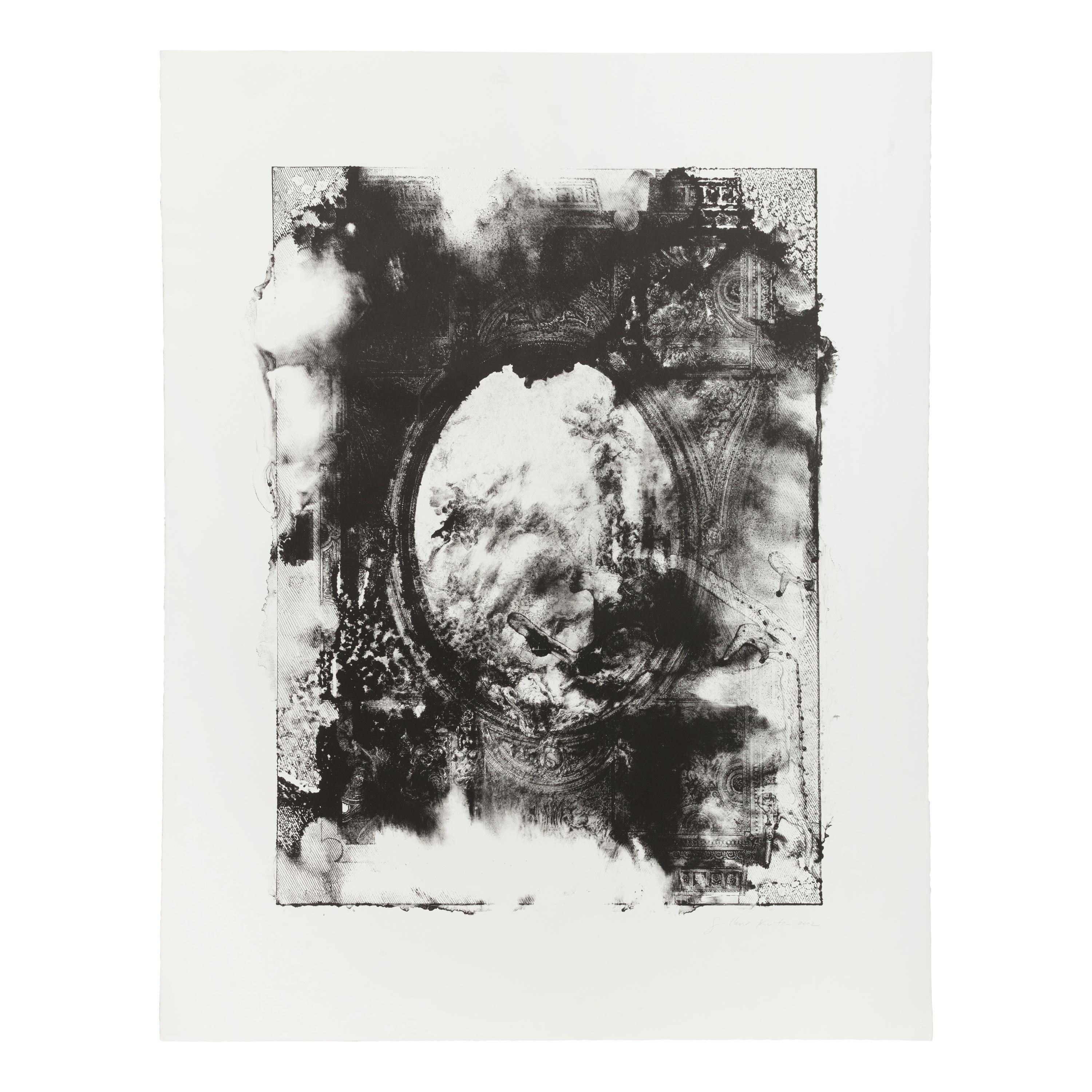Guillermo Kuitca (Argentinian, b. 1961) — L’Encyclodedie (Marble flooring plan and ceiling plan of a Salon in the Palace of the Marquis de Spinola) (diptych), 2002