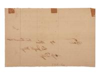 [CIVIL WAR]. "Impressment Receipt" for identified enslaved man. Macon, Mississippi, 11 Feb. 1865.