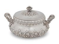An American Silver Serving Dish and Cover