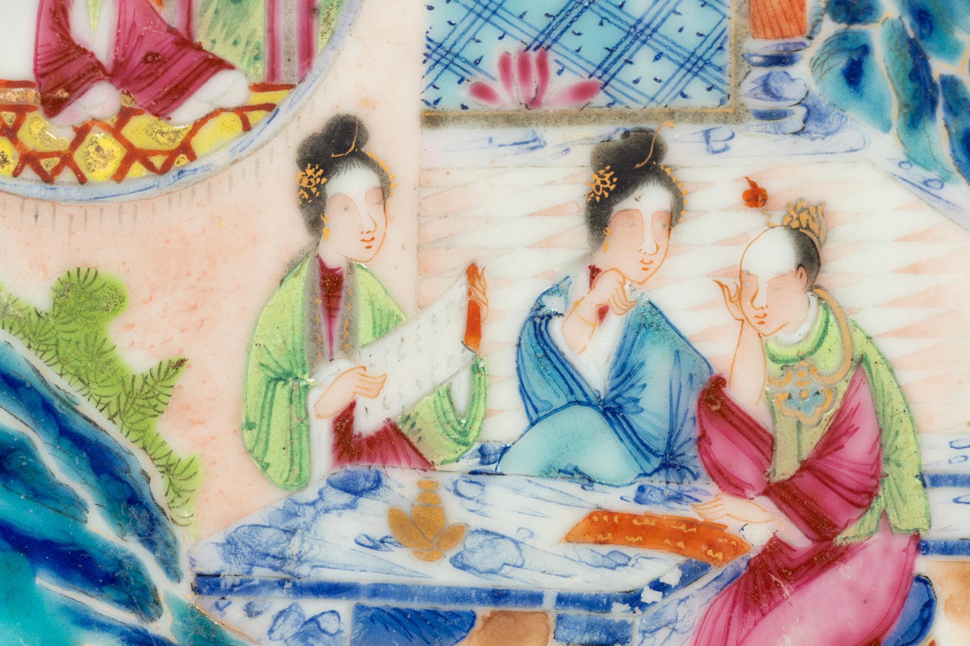 Two Chinese Export Porcelain Lobed Serving Dishes