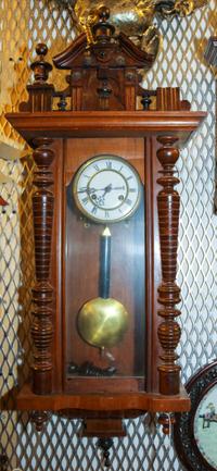 A German Regulator Clock Height 38 inches.
