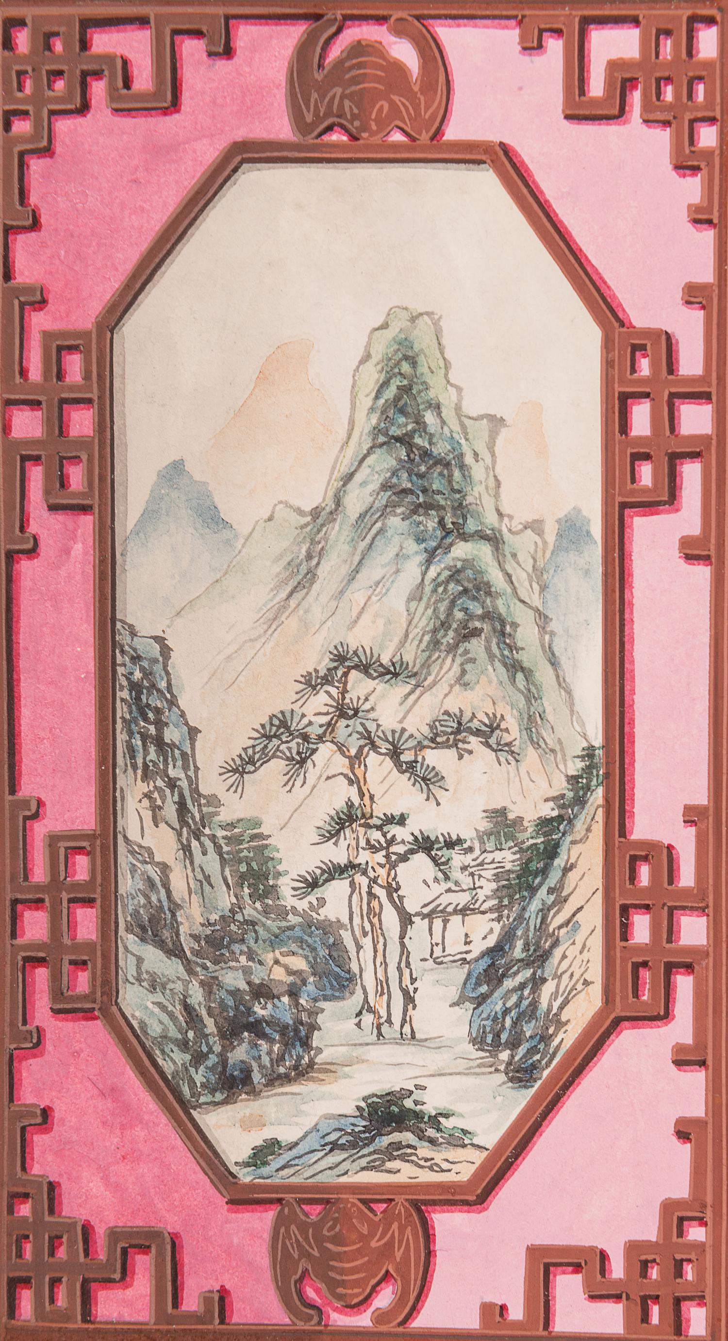 Four Export Drawings of Lanterns