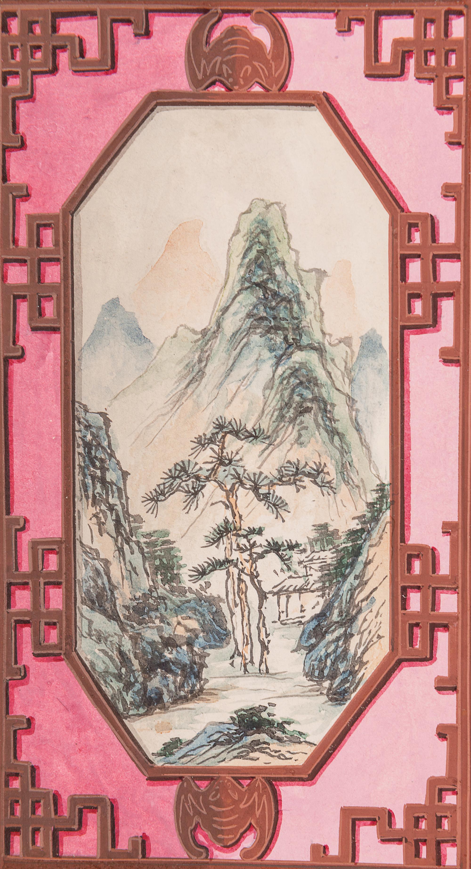 Four Export Drawings of Lanterns