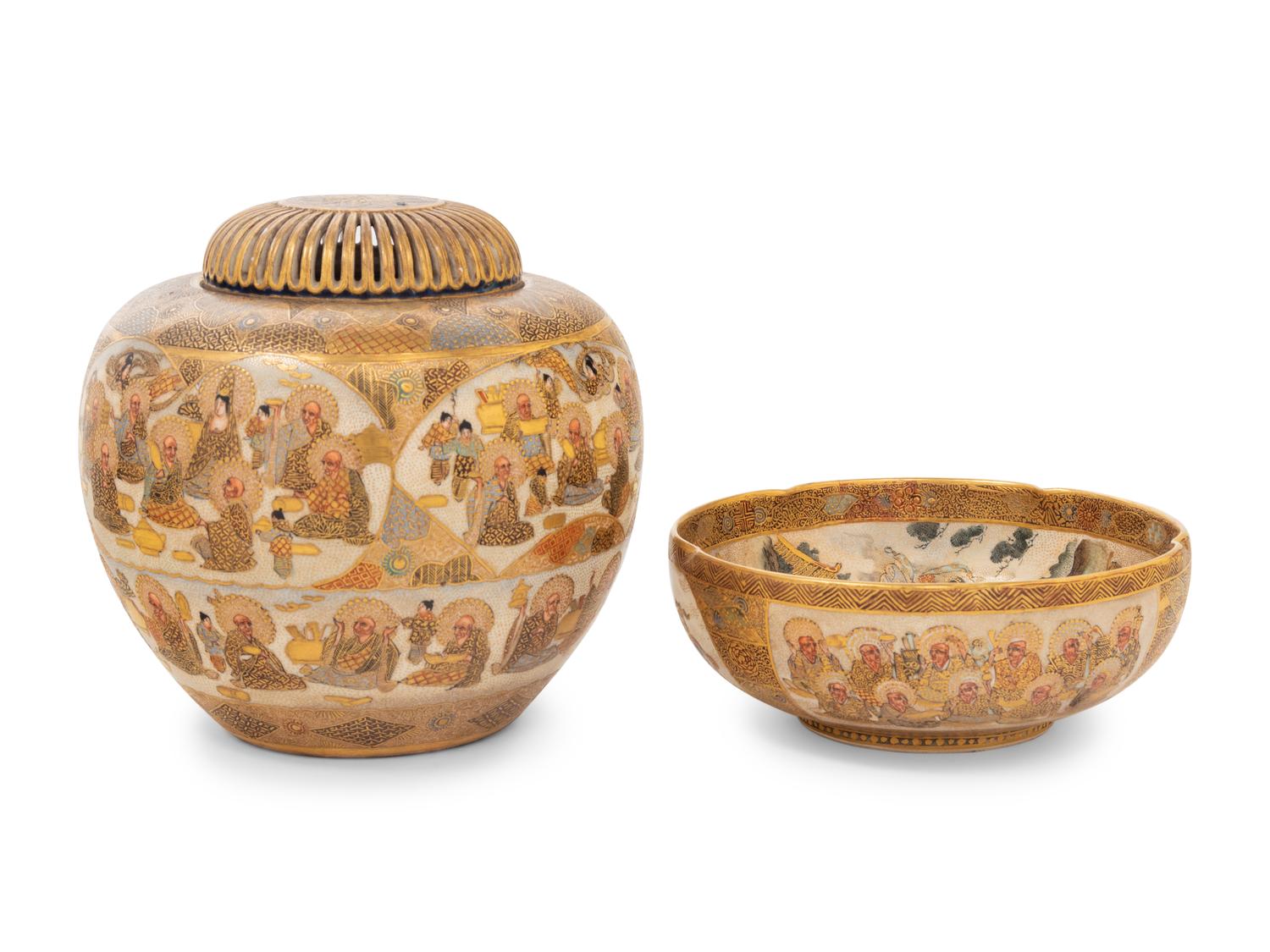 Two Japanese Satsuma Wares