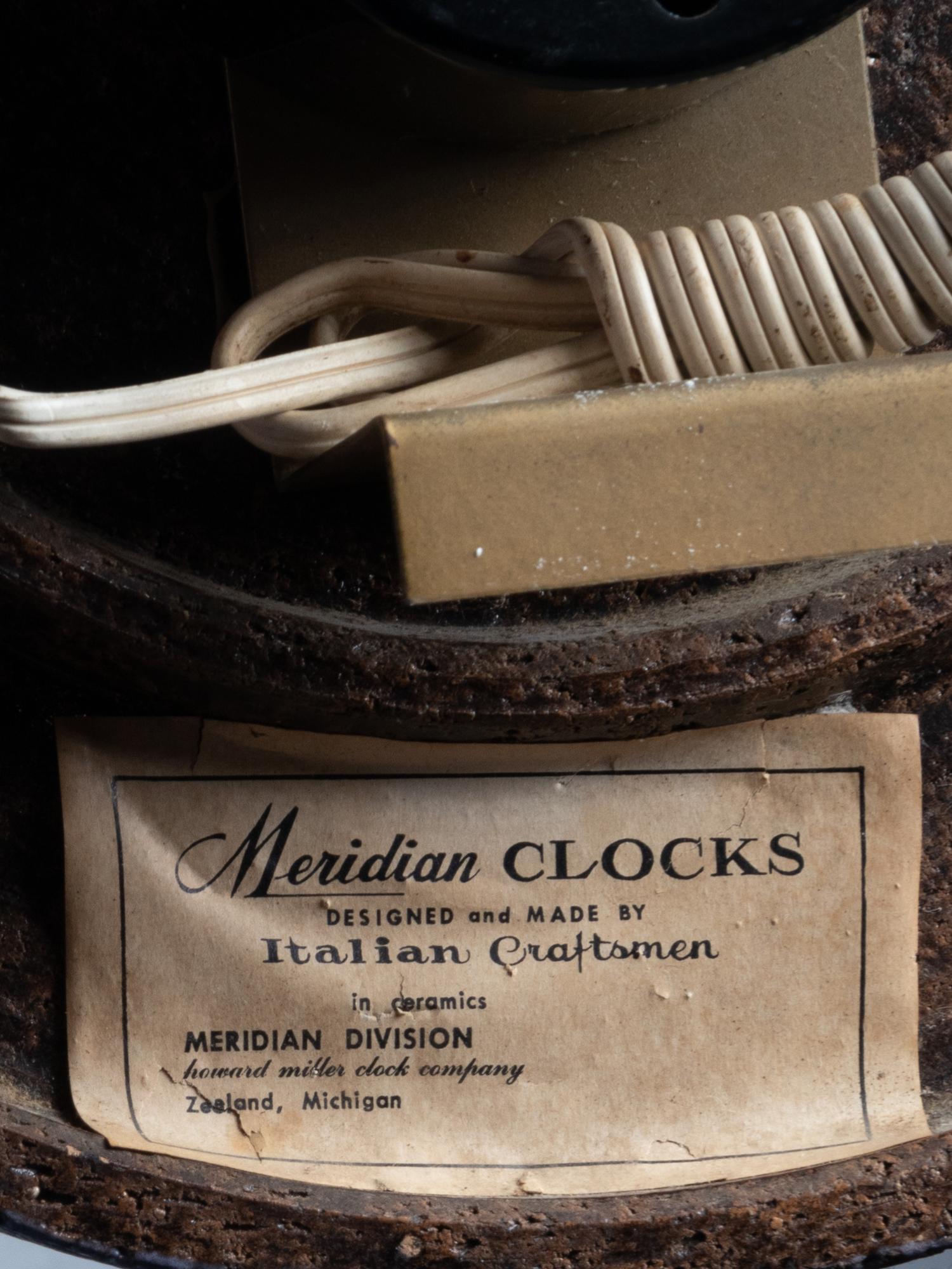 Meridian Wall Clock, model 7544B Howard Miller Clock Company, USA