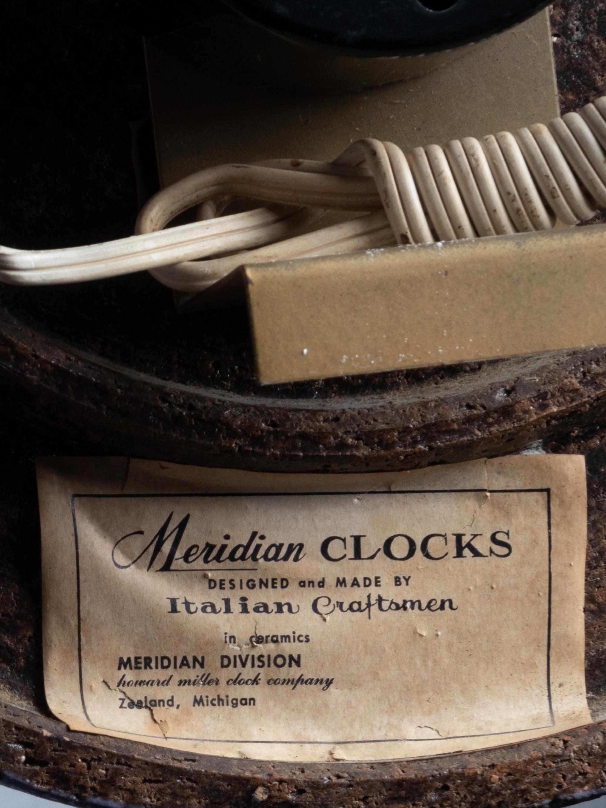 Meridian Wall Clock, model 7544B Howard Miller Clock Company, USA