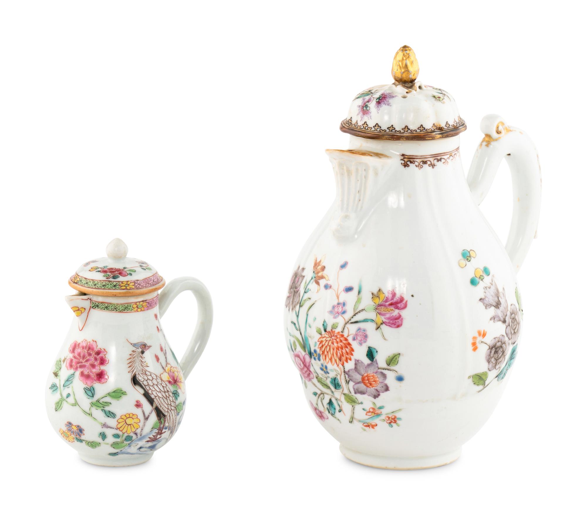 Two Chinese Export Porcelain Creamers