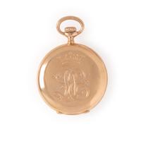 Patek Philippe, 18K Yellow Gold Half Hunter Case Pocket Watch, Circa 1906