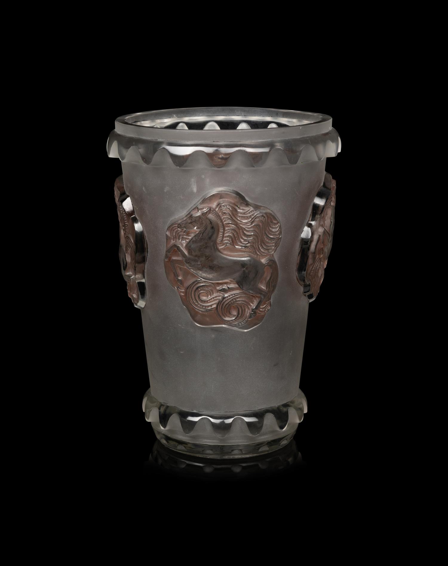 A René Lalique Camargue Vase