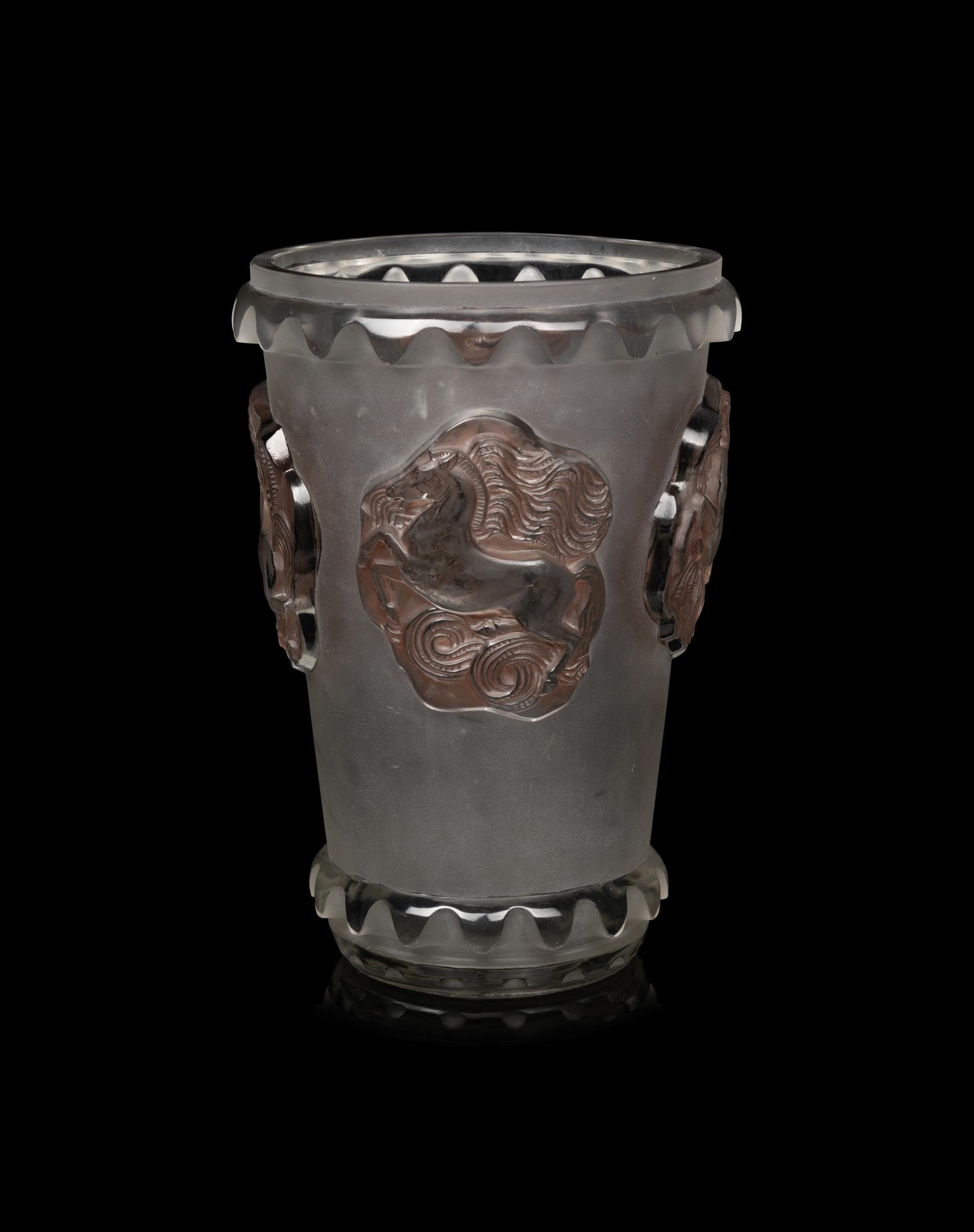 A René Lalique Camargue Vase
