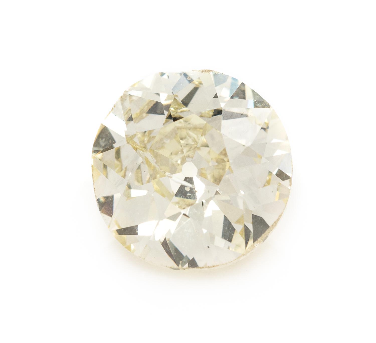 A Yellow Gold, Fancy Yellow Diamond and Diamond Ring, 2.60 dwts.