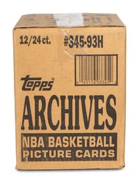 A Factory Case of 1993 Topps Archives Basketball Cards (12 Boxes, 24 Packs Per Box)