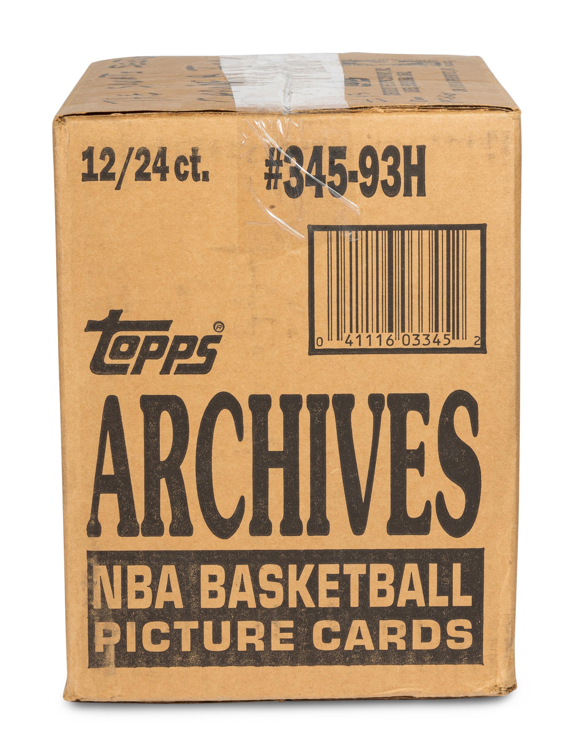 A Factory Case of 1993 Topps Archives Basketball Cards (12 Boxes, 24 Packs Per Box)