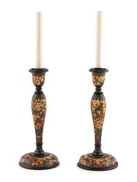 A Pair of Painted Table Lamps