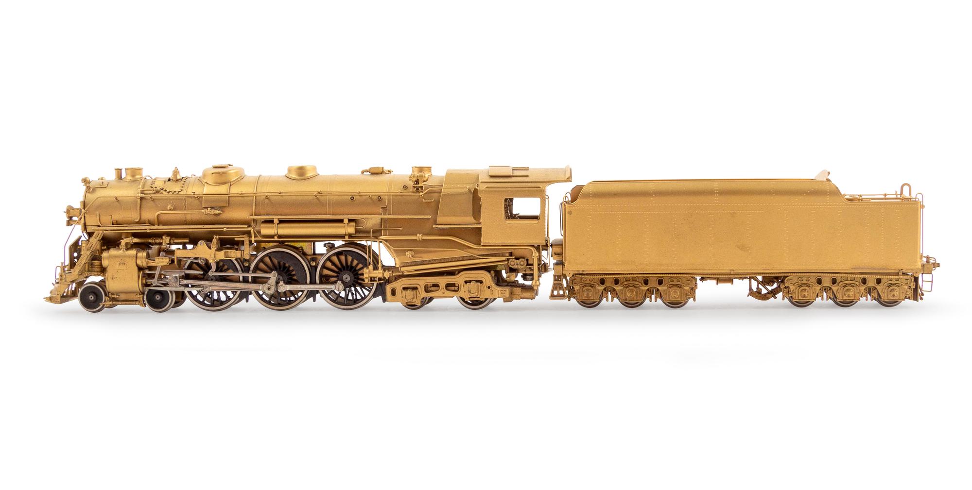 A Group of Three Japanese Brass Locomotive and Tenders