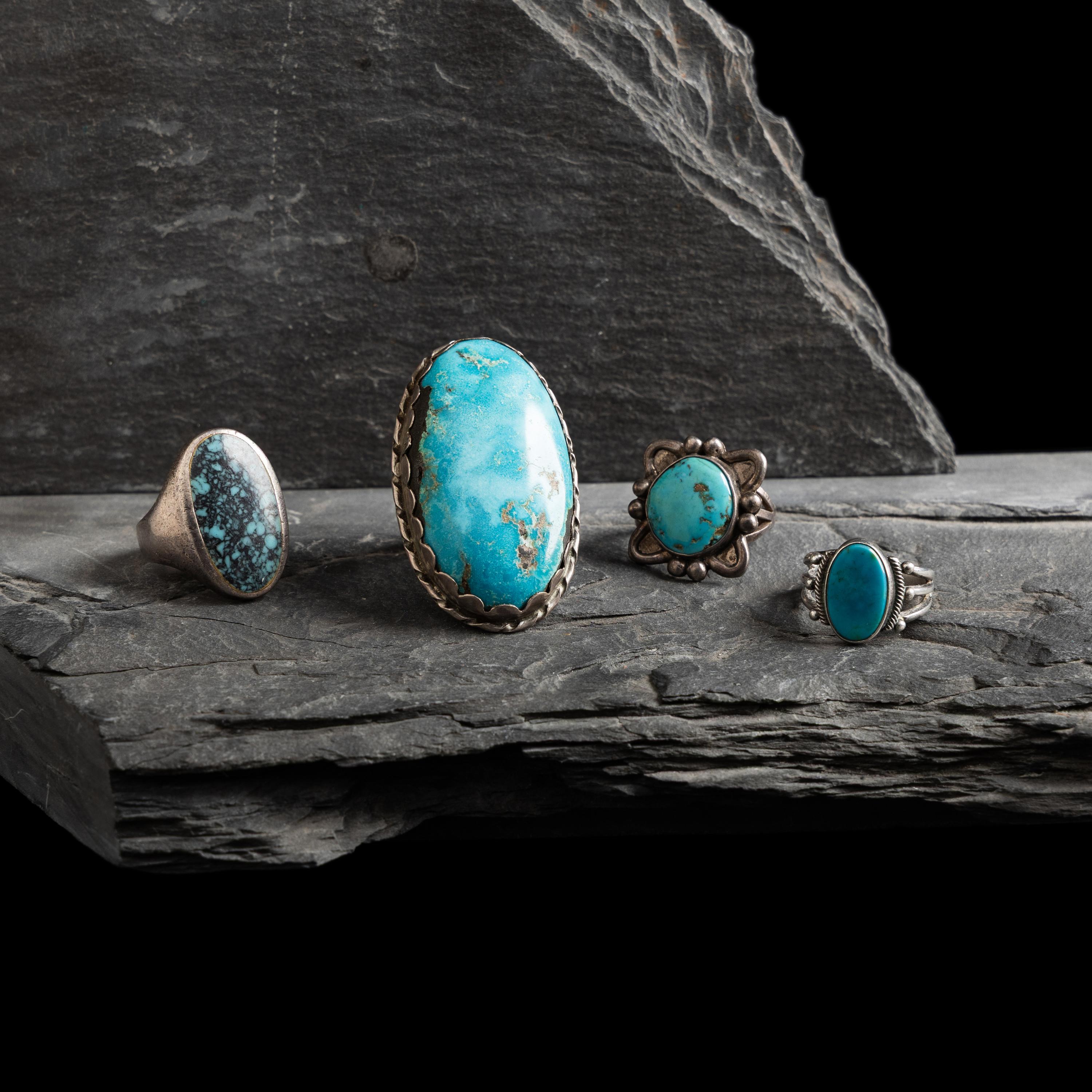 Navajo Silver and Turquoise Rings
