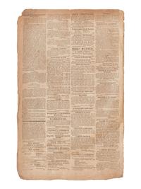 [NATIVE AMERICANS]. Liberty Hall with newspaper accounts of the Creek War and the War of 1812.