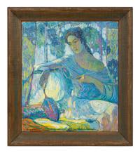 Woman in Blue and Lavender, 1923