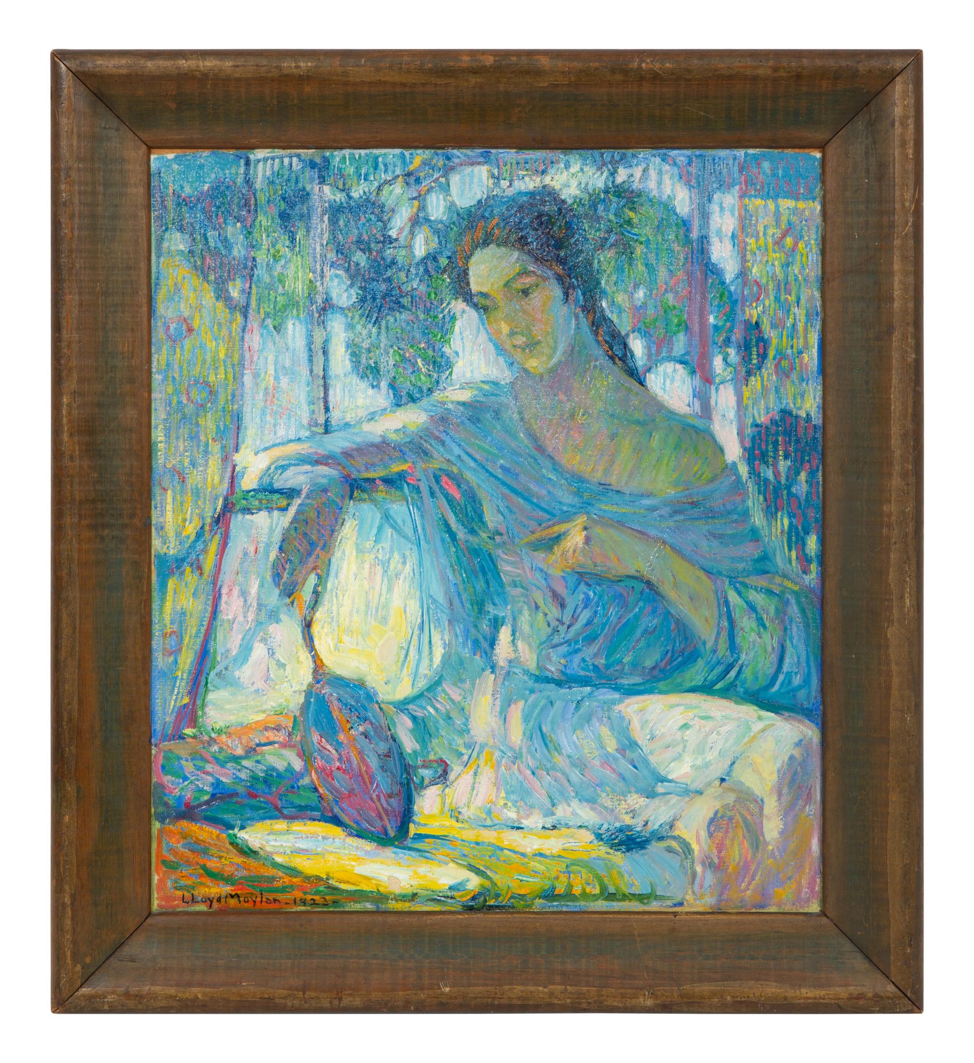 Woman in Blue and Lavender, 1923