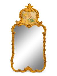 A Louis XV Style Giltwood Trumeau Mirror — 19TH CENTURY