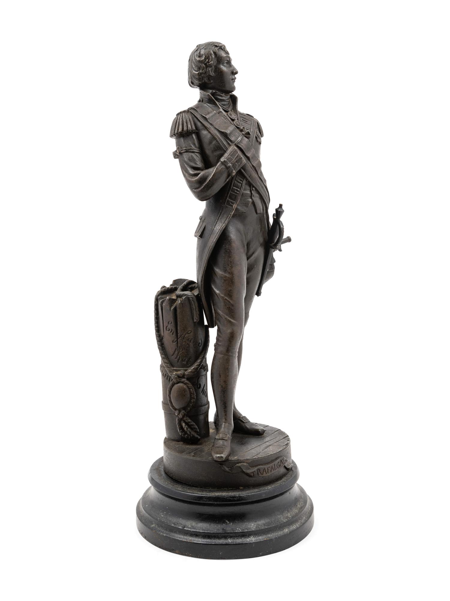 Three Bronze and Patinated Metal Figures
