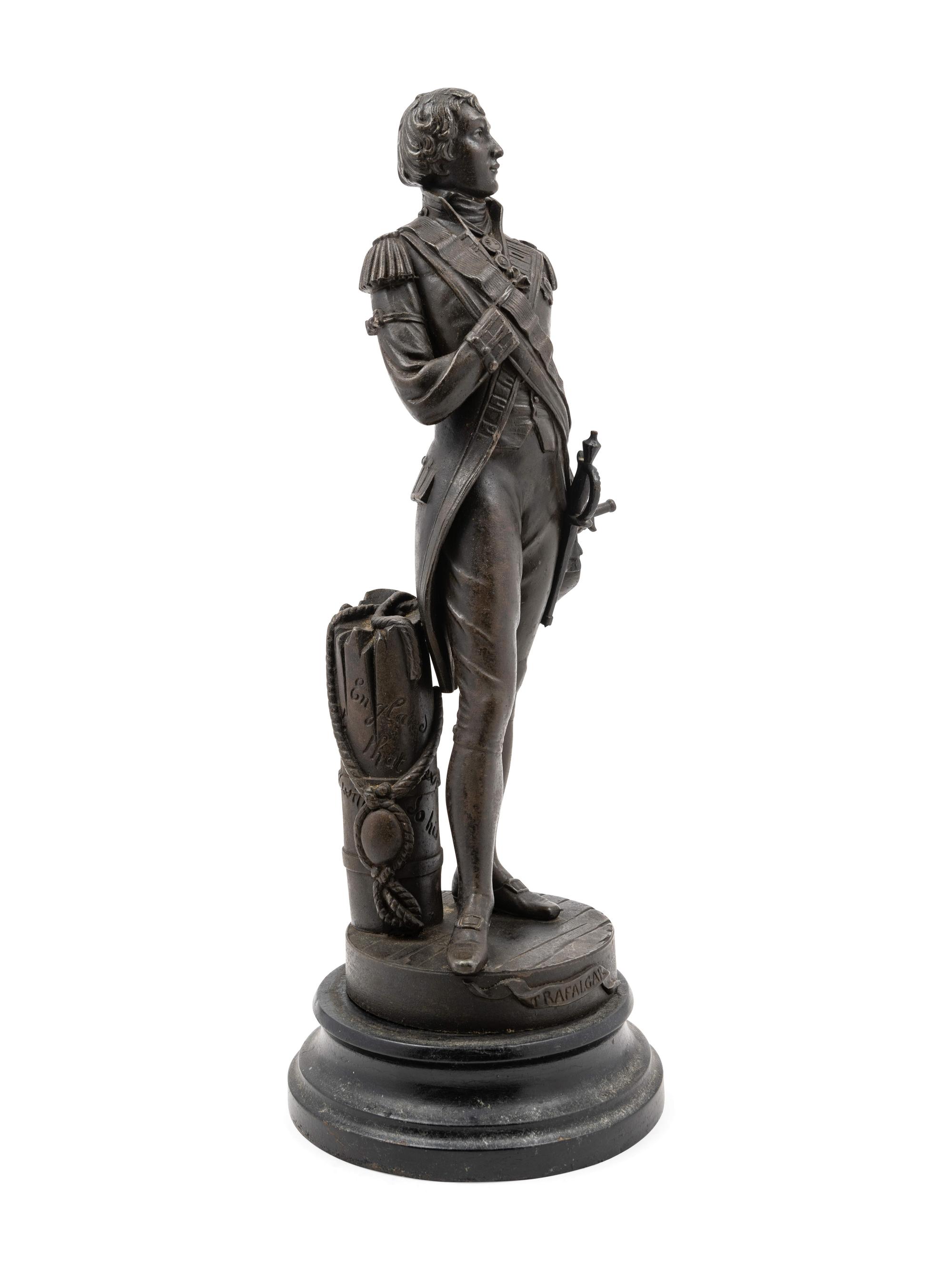 Three Bronze and Patinated Metal Figures