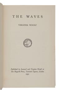 WOOLF, Virginia (1882-1941). The Waves . London: Hogarth Press, 1931.