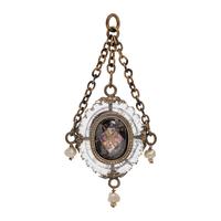 RENAISSANCE, SILVER-GILT, ROCK CRYSTAL, ENAMEL AND PEARL PENDANT