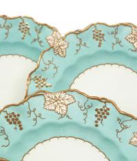 A Set of Twelve Royal Crown Derby Porcelain Dessert Plates