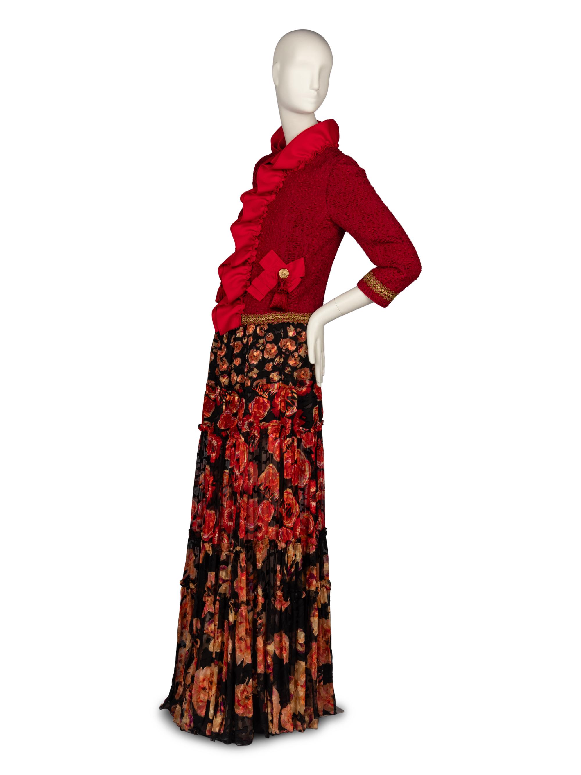 Dolce & Gabbana Jacket and Lanvin Floral Skirt