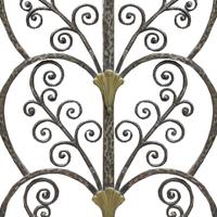 A Fer Forge Room Divider by Paul Kiss 144" W x 1" D x 55.5" H — France, Circa 1920