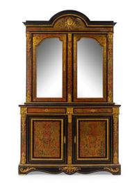 A Louis XIV Style Gilt Bronze Mounted Boulle Marquetry Cabinet